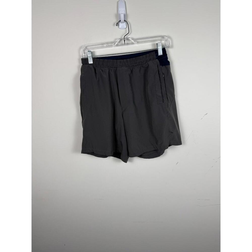 Birddogs‎ Atheltic Lined Gym Shorts Gray Navy Blue Large